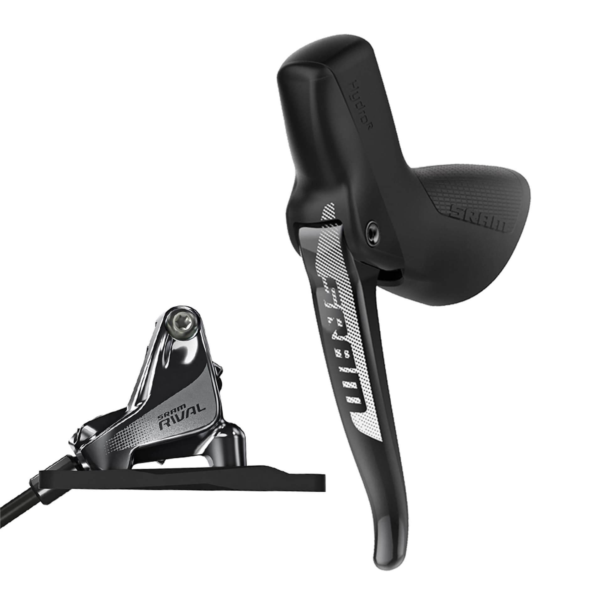Sram Hydraulic Disc Brake Rival1 Left Front Brake 950mm w Flat Mount Hardware (Rotor & Bracket sold separately) — product photo