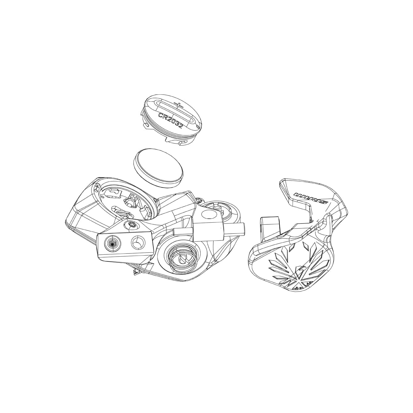 Sram Electronic Controller Pod AXS HMI Module Cover Kit (Including Lever Caps, Panel, Pin) — product photo