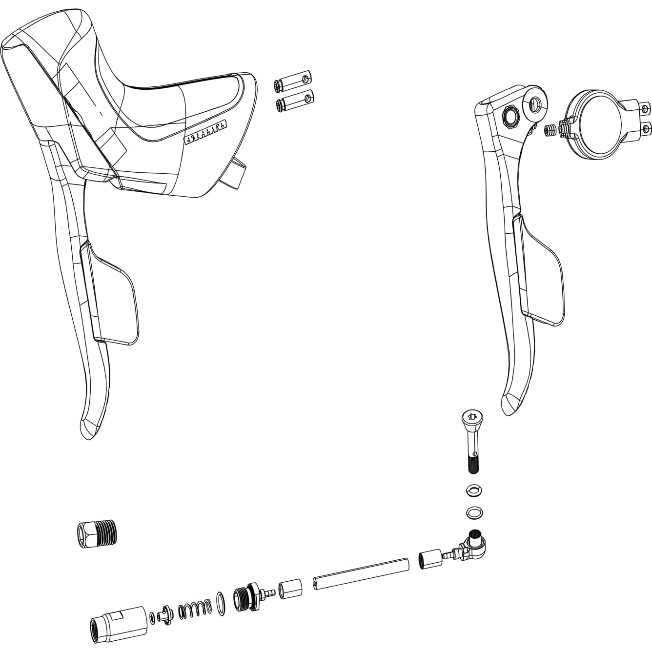 Sram ED Brake Lever Assembly (Paddle And Elec Pod) Force ETAP D2 AXS Disc Right 2023 — product photo