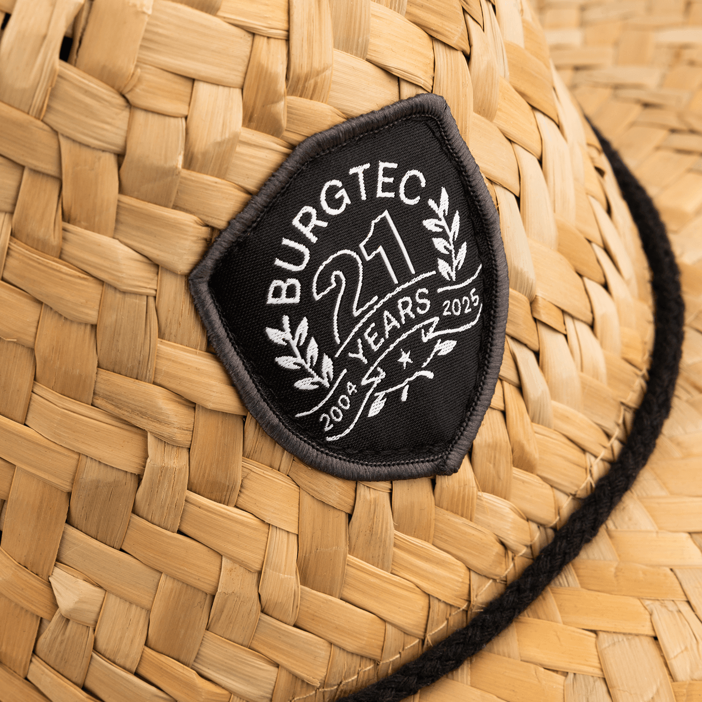 Burgtec Shaper Straw Brimmed Hat — detail view 3