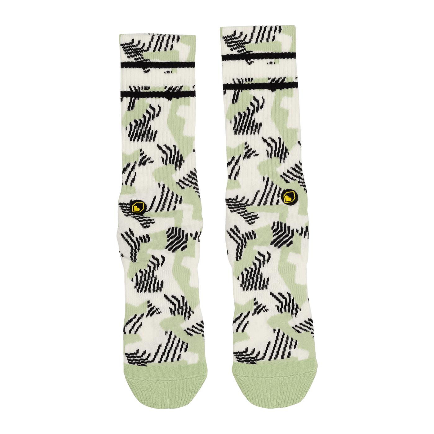 Burgtec Everyday Crew Patterned Sock — detail view 4