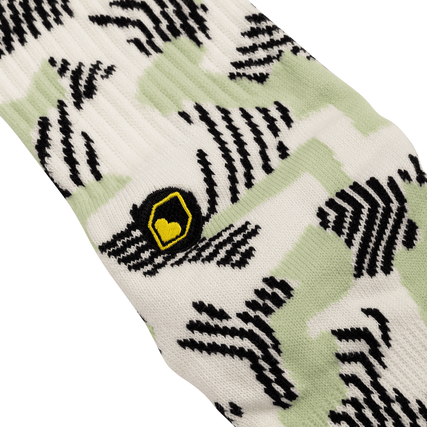 Burgtec Everyday Crew Patterned Sock — detail view 5