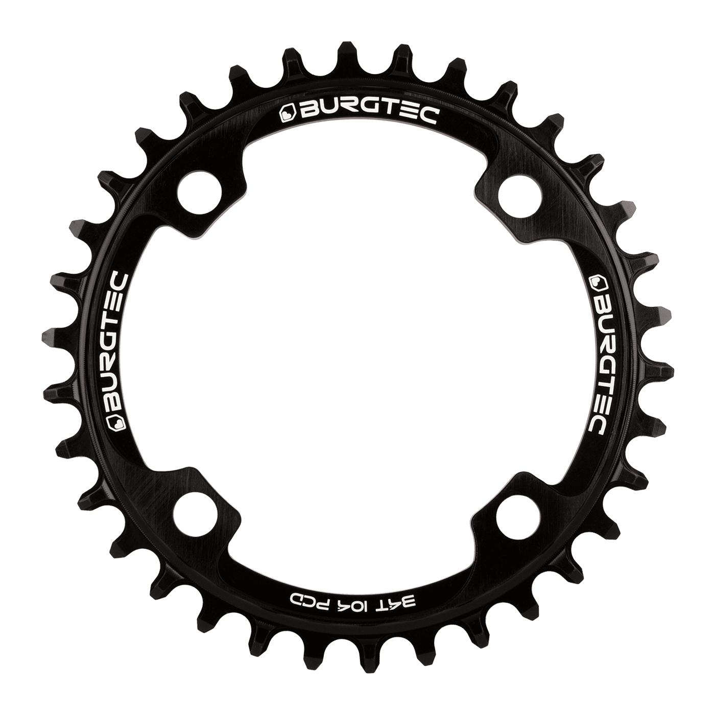 Burgtec 104mm BCD Thick Thin Chainring — detail view 2