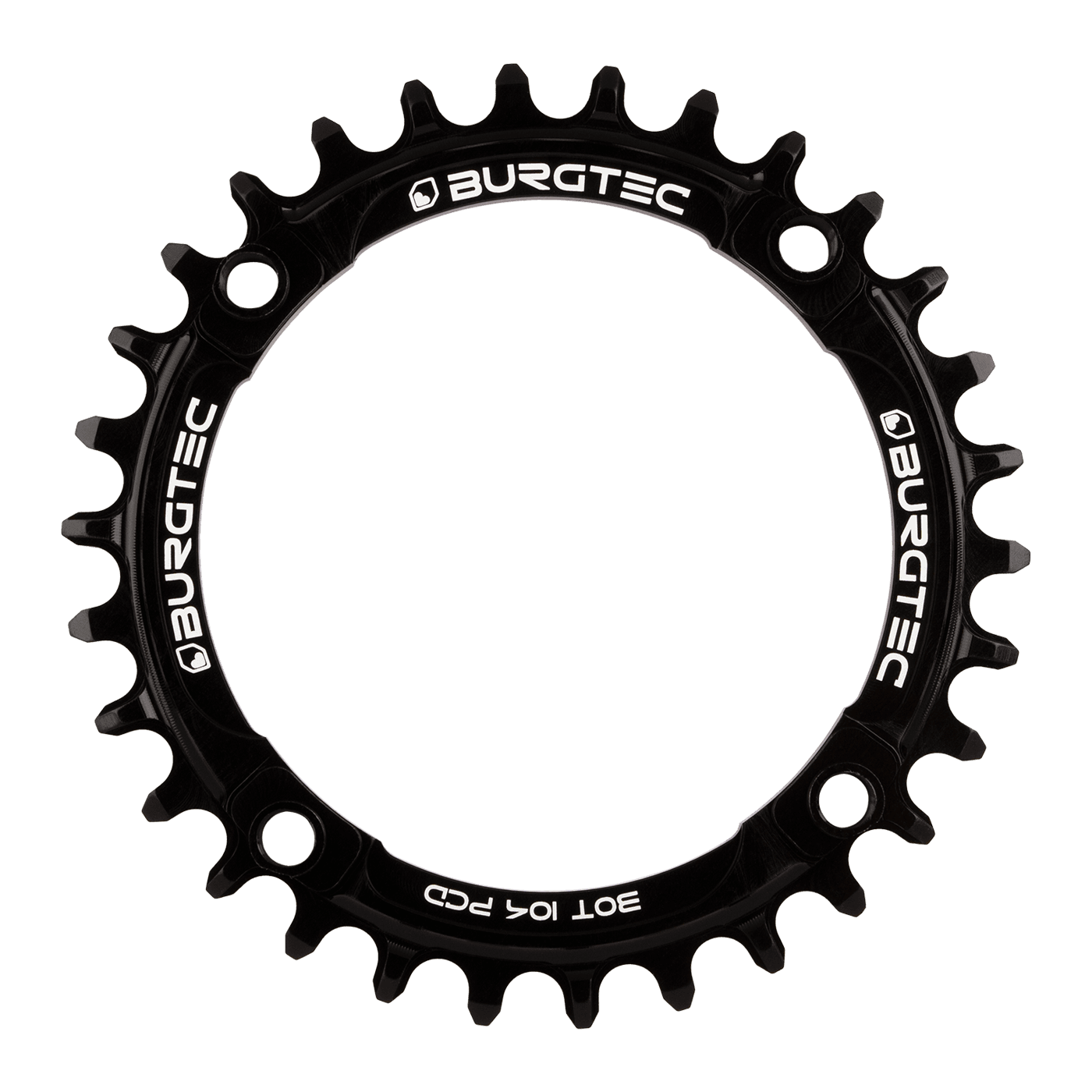 Burgtec 104mm BCD Thick Thin Chainring — detail view 3