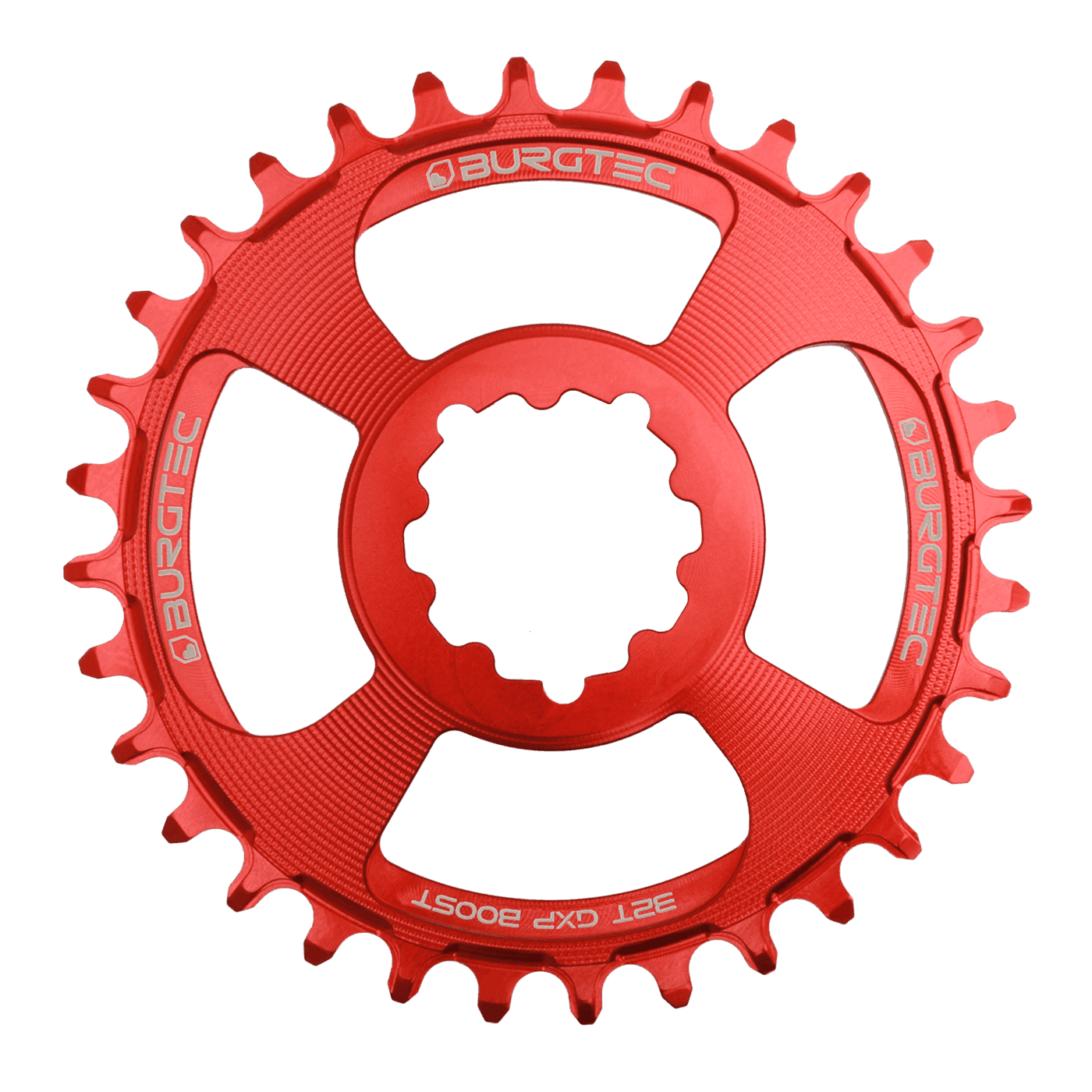 Burgtec 3mm Offset Thick Thin Chainring for SRAM 3-Bolt — detail view 2