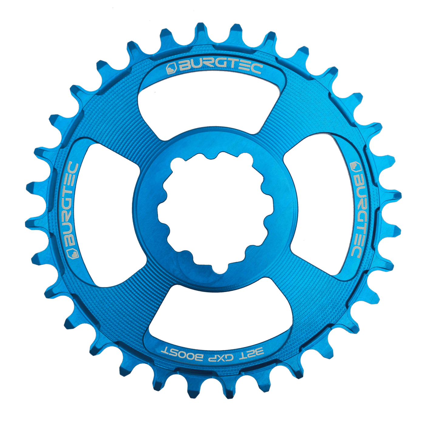 Burgtec 3mm Offset Thick Thin Chainring for SRAM 3-Bolt — detail view 3