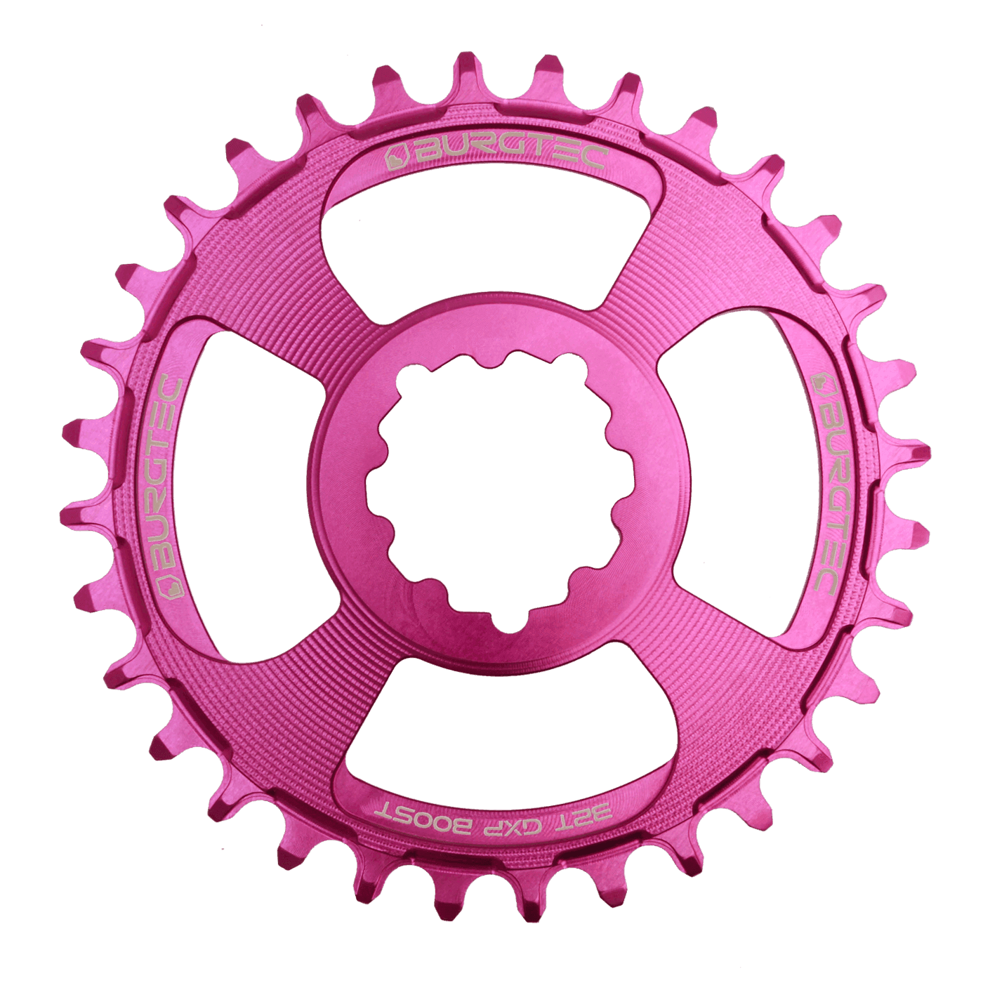Burgtec 3mm Offset Thick Thin Chainring for SRAM 3-Bolt — detail view 4