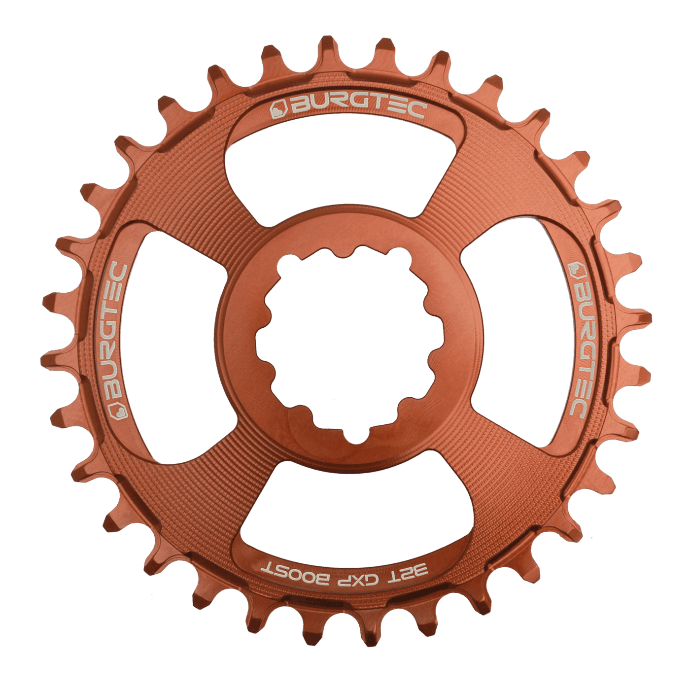 Burgtec 3mm Offset Thick Thin Chainring for SRAM 3-Bolt — detail view 5