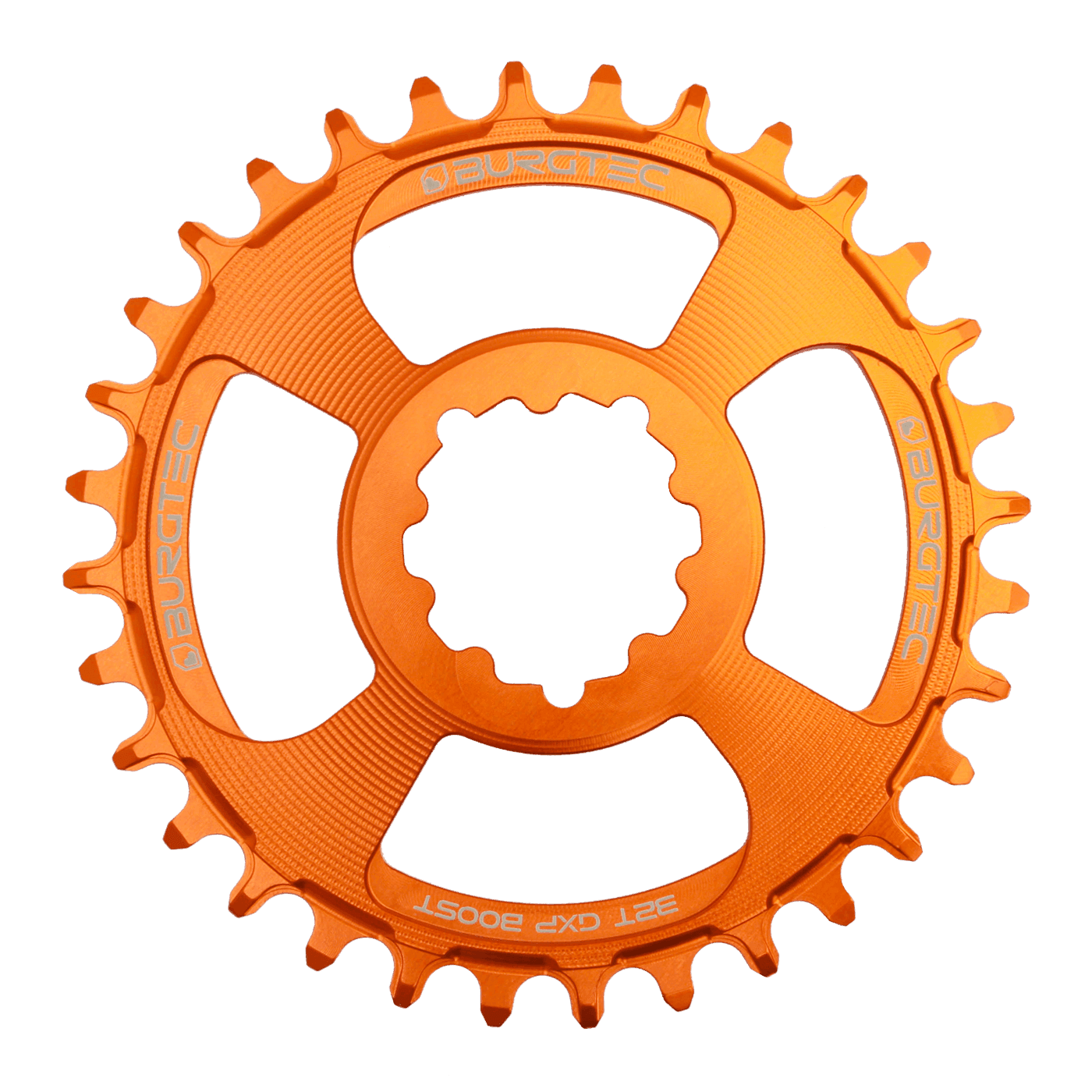 Burgtec 3mm Offset Thick Thin Chainring for SRAM 3-Bolt — detail view 6