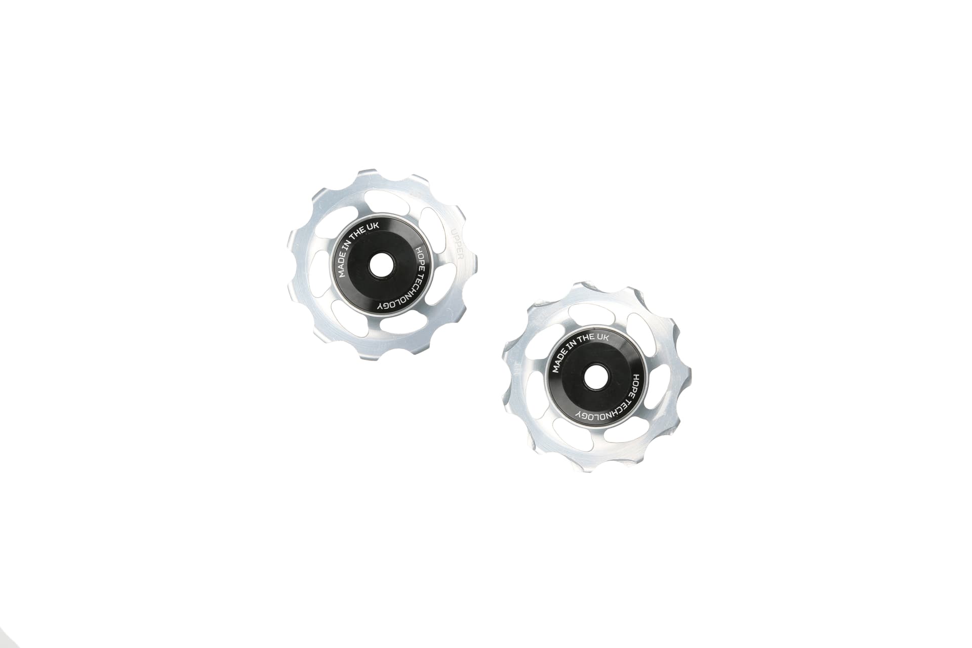 Hope 11 Tooth Jockey Wheels - Pair Silver — product photo