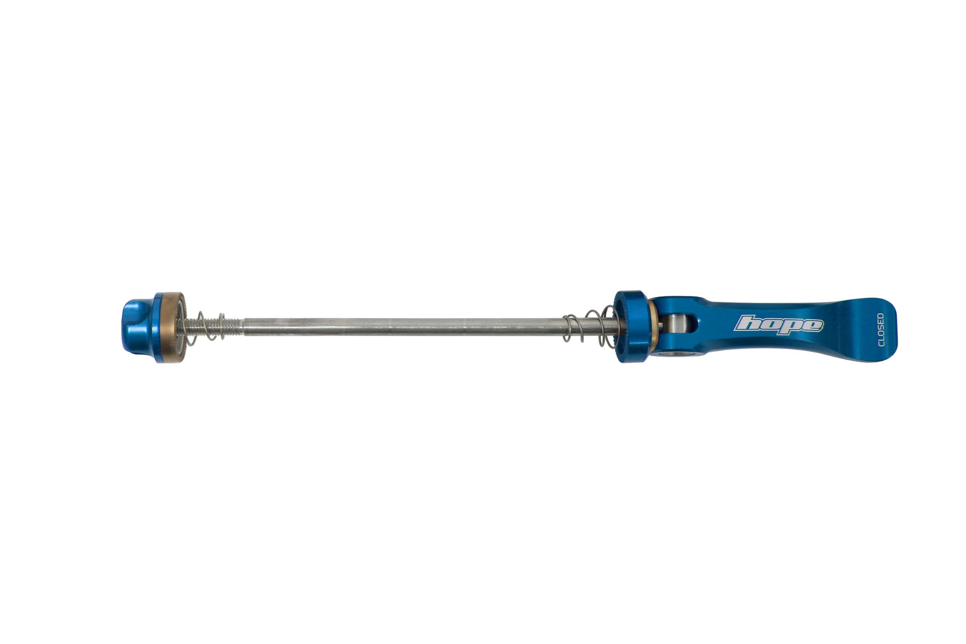 Hope Quick Release Skewer Front Blue — product photo