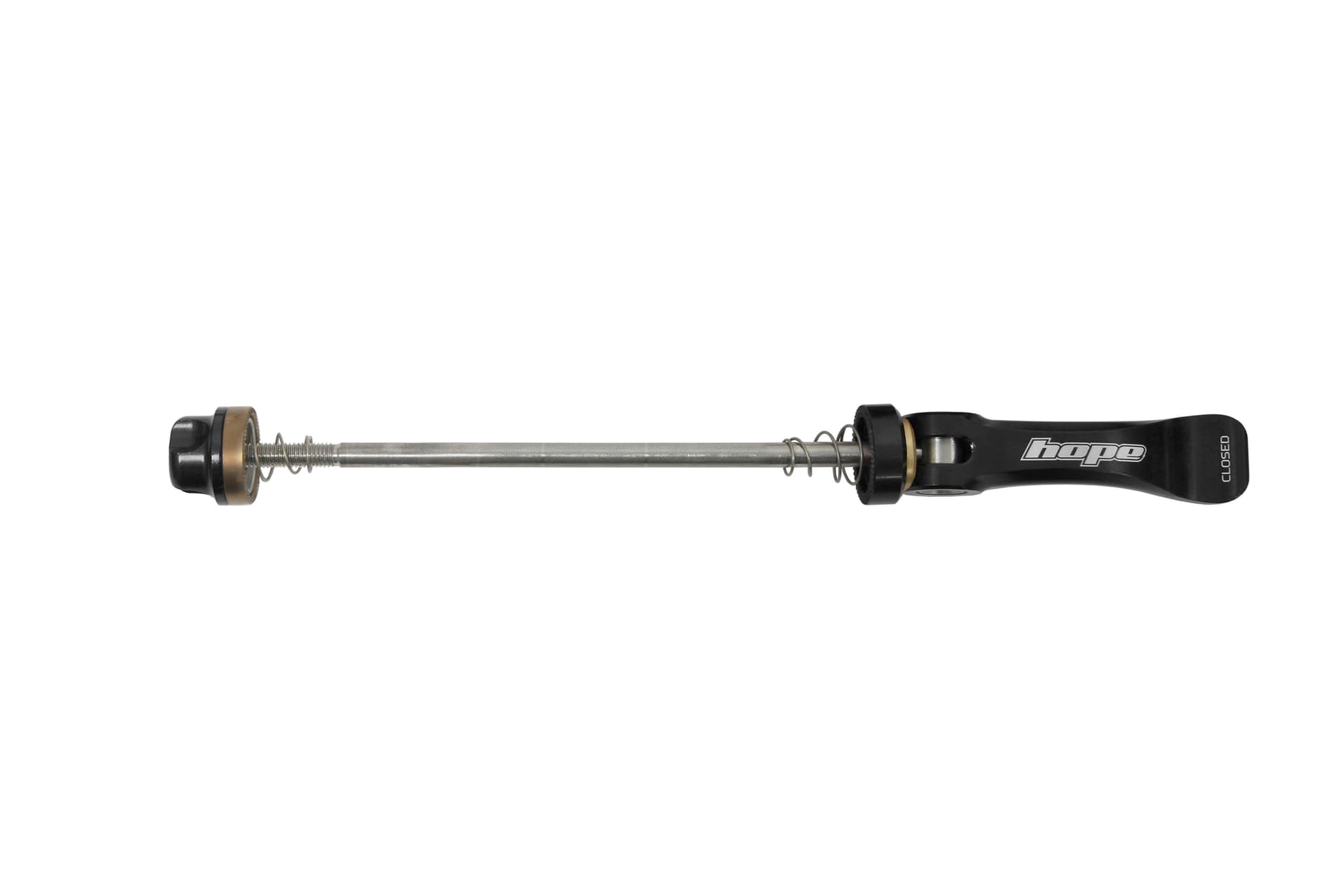 Hope Quick Release Skewer Front Black — product photo