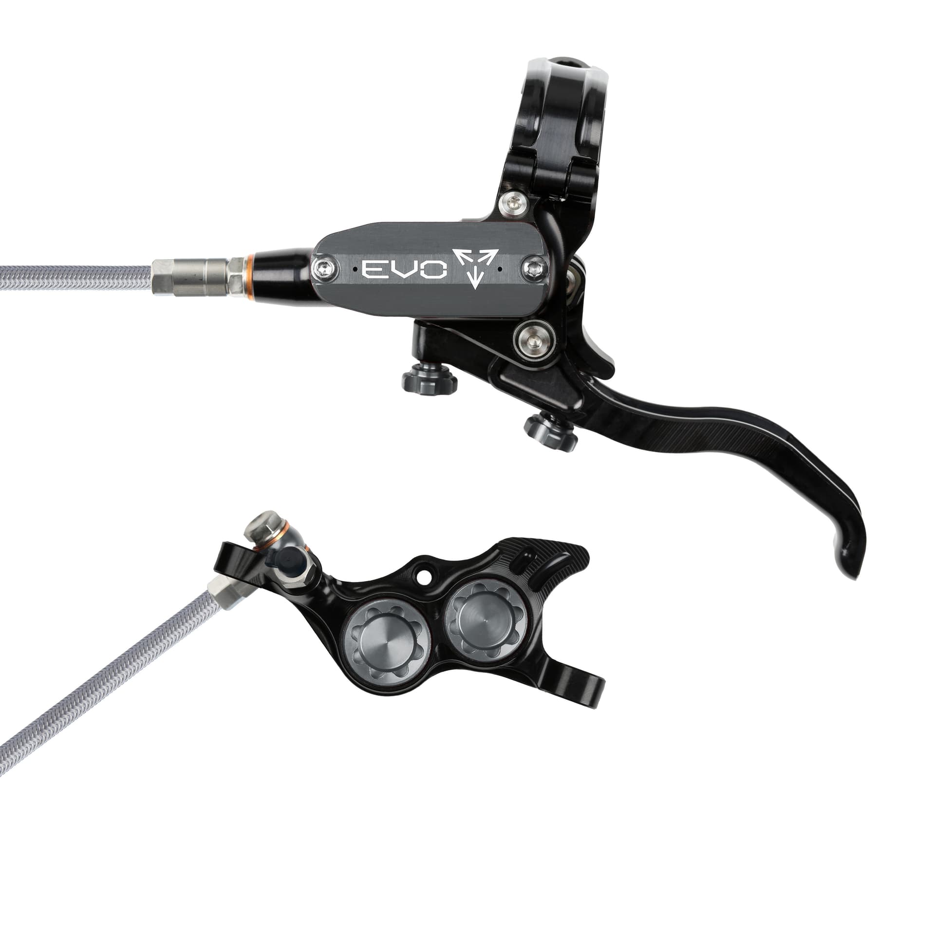 Hope Tech 4 EVO TR4 - Black/Smoke - Braided - No Rotor — product photo