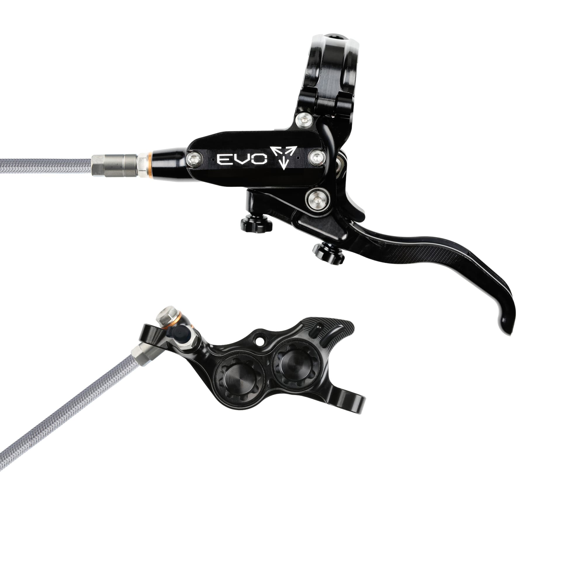 Hope Tech 4 EVO TR4 - Black/Black - Braided - No Rotor — product photo