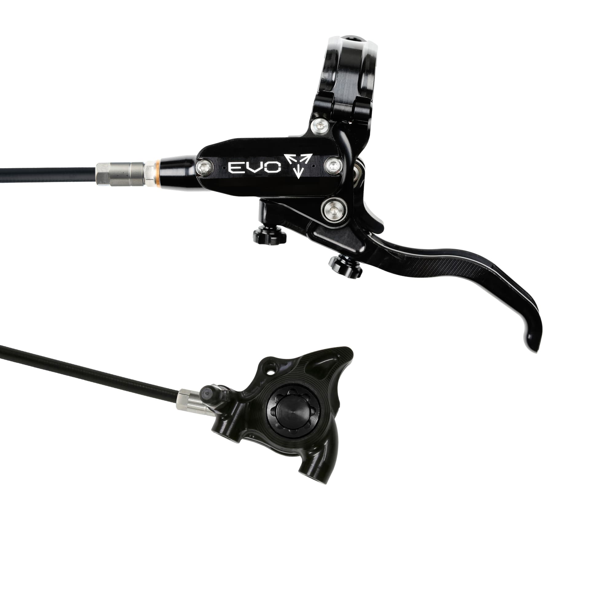 Hope Tech 4 EVO X2 Flatmount - Black/Black - No Rotor — product photo