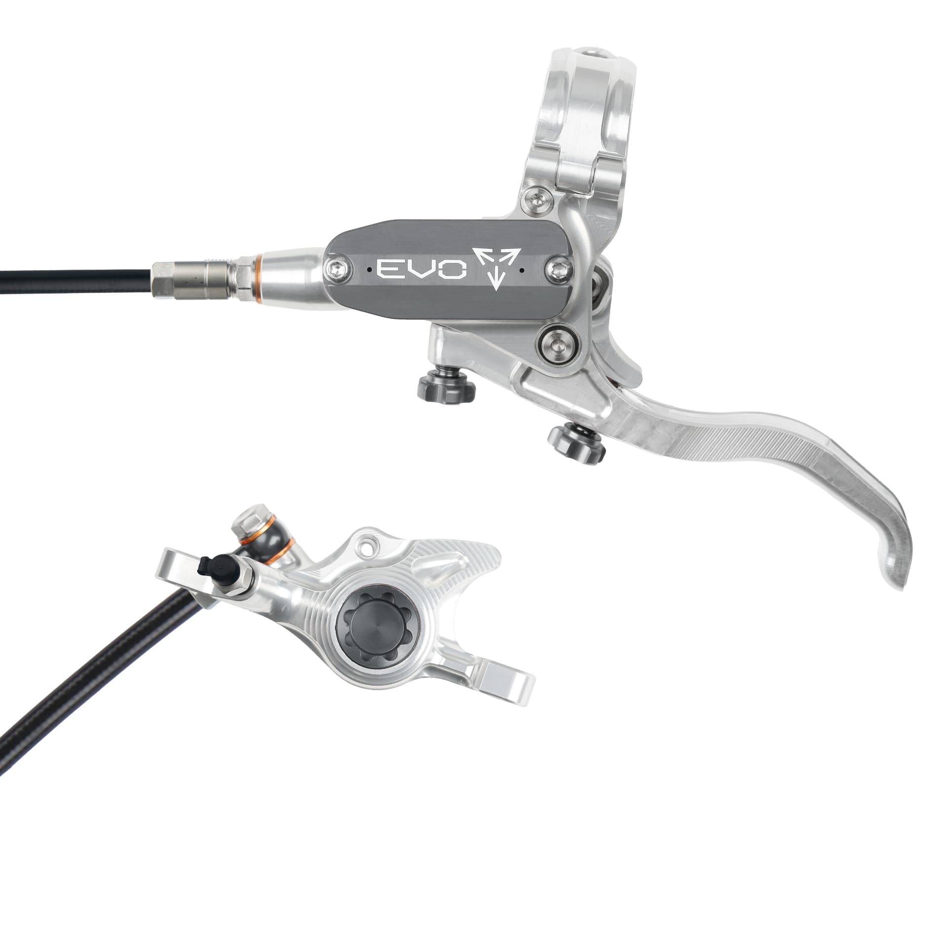 Hope Tech 4 EVO X2 - Silver/Smoke - No Rotor — product photo