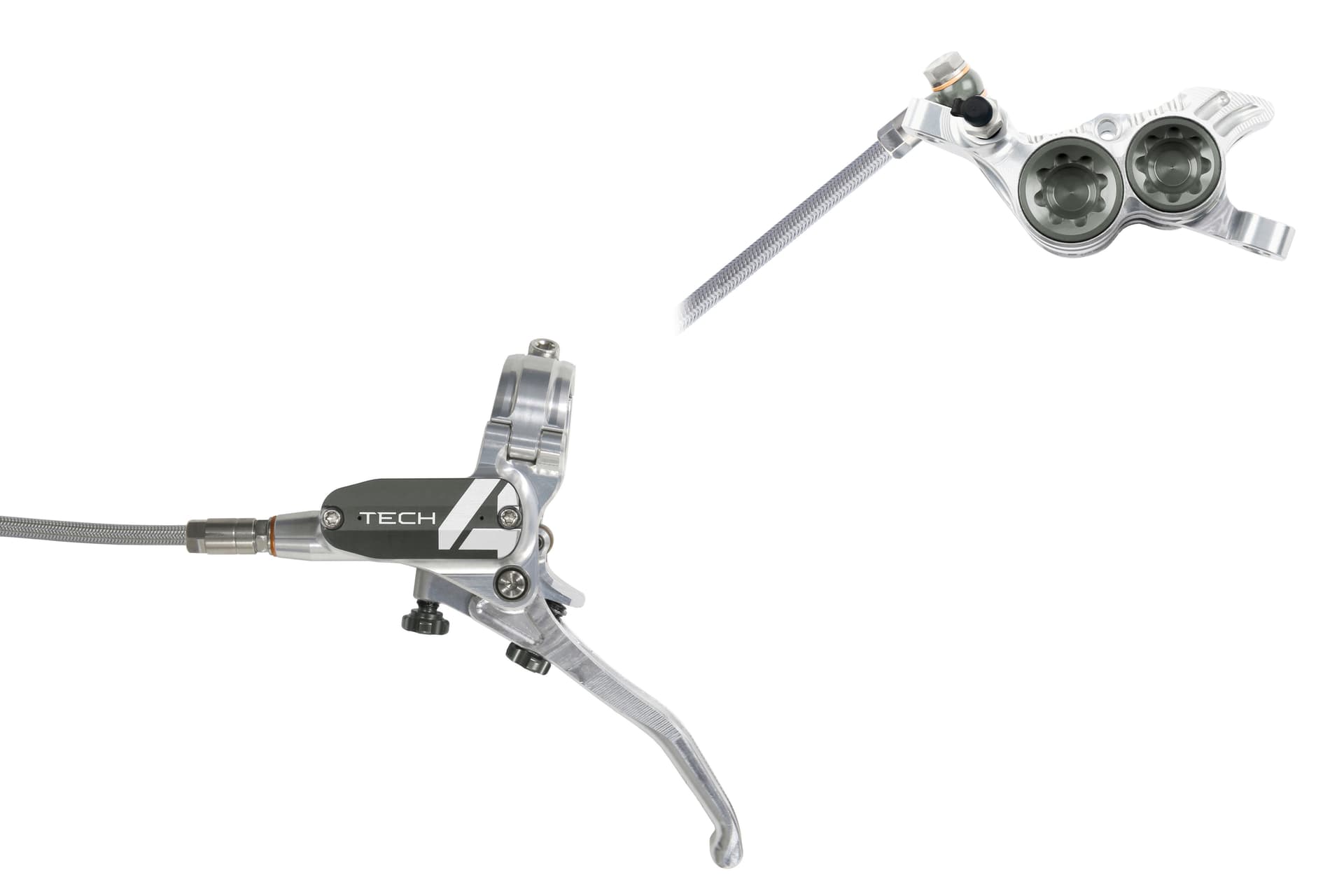 Hope Tech 4 V4 - No Rotor - Silver/Smoke — product photo
