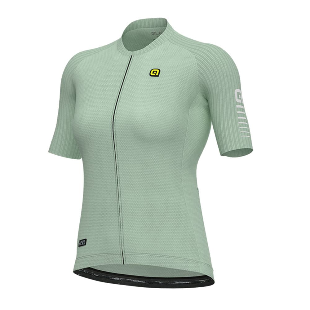 Ale Clothing Silver Cooling R-Ev1 Womens Short Sleeved Jersey — product photo