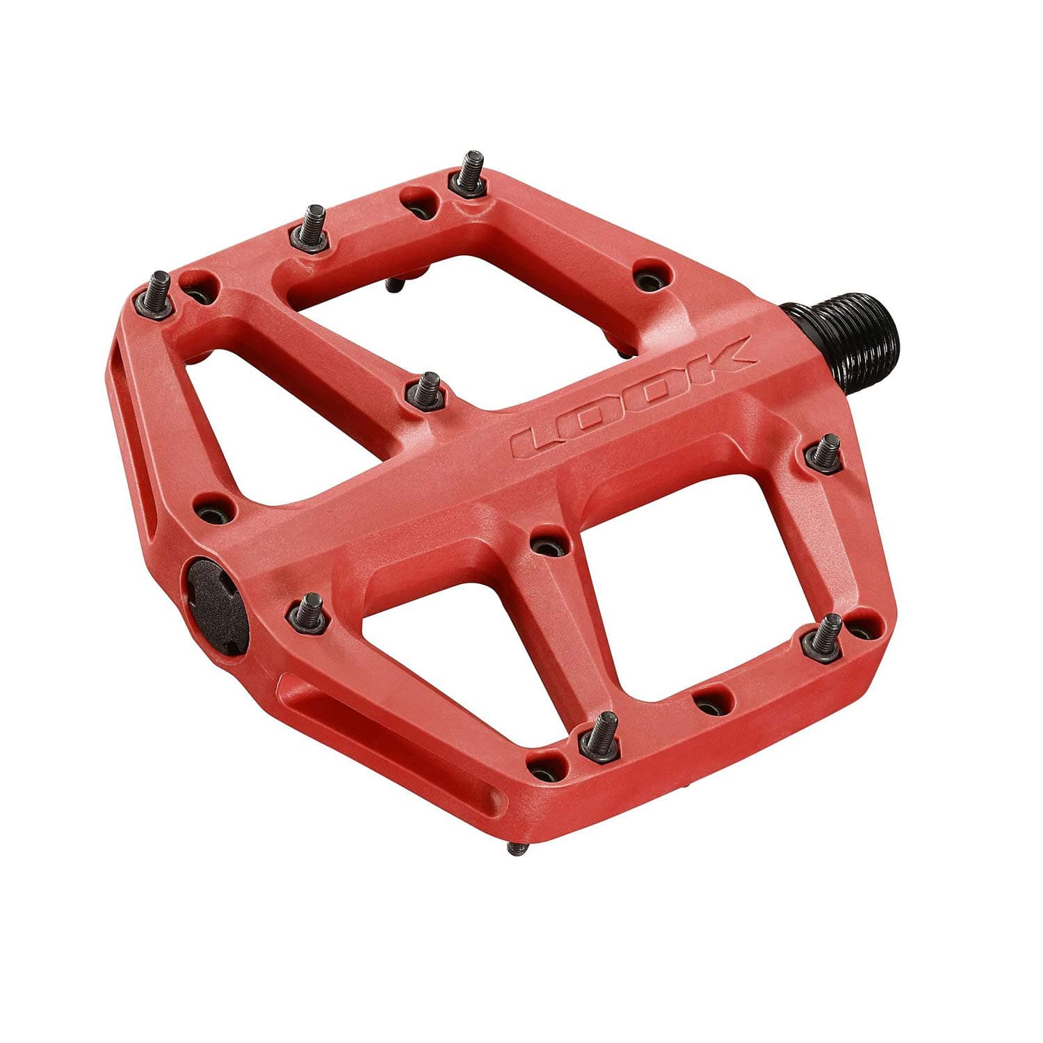 Look Trail Fusion Flat Red Pedals — product photo