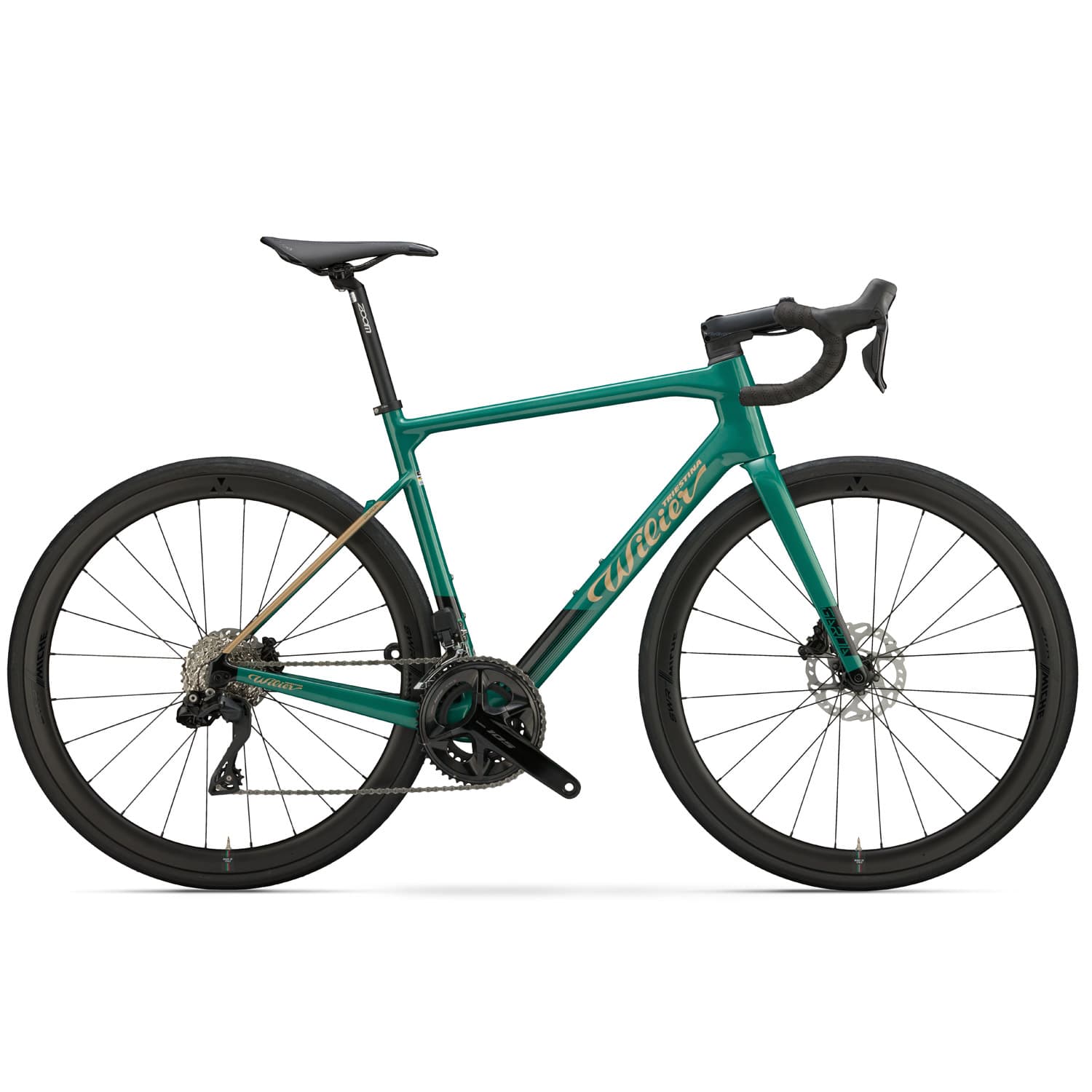 Garda 105 Di2 Swr Green/Gold — product image 1 at Stretton Bikes