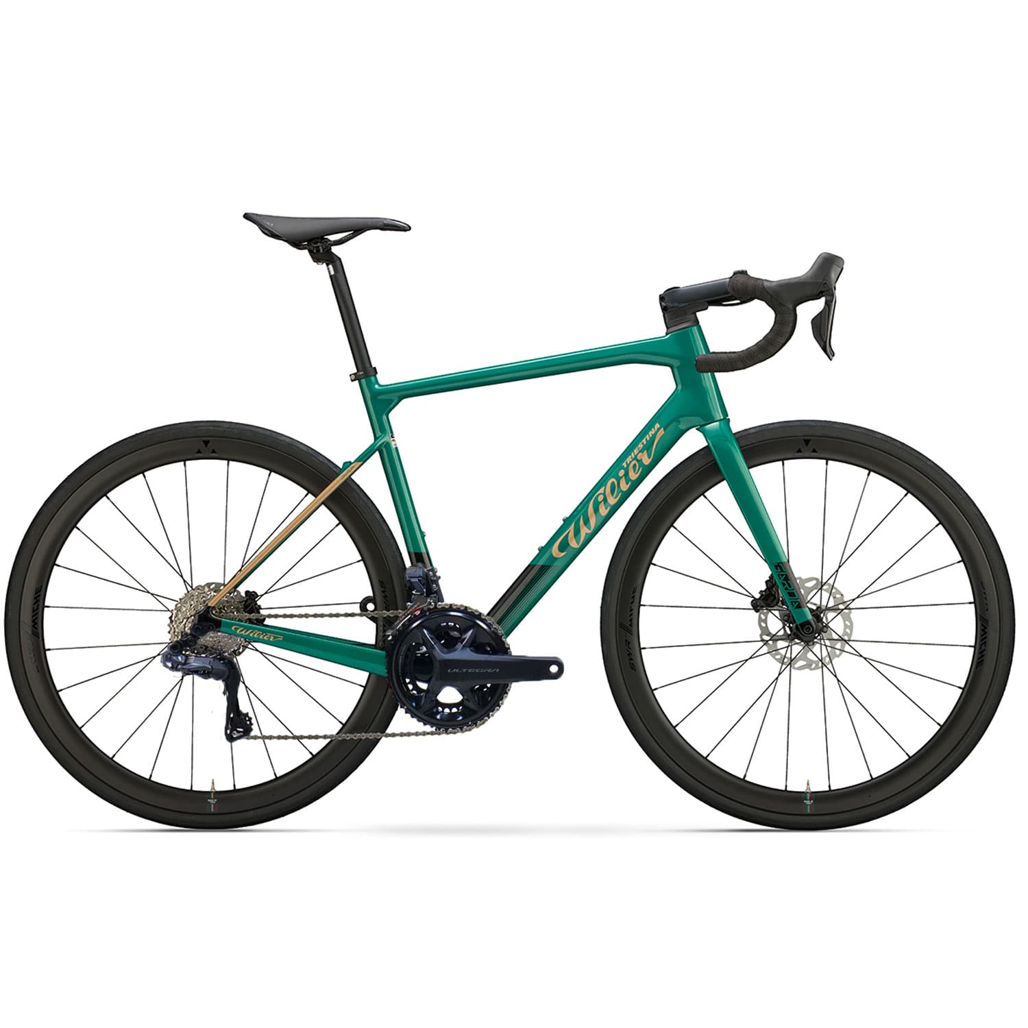 Garda Ultegra Di2 Green/Gold — product image 1 at Stretton Bikes