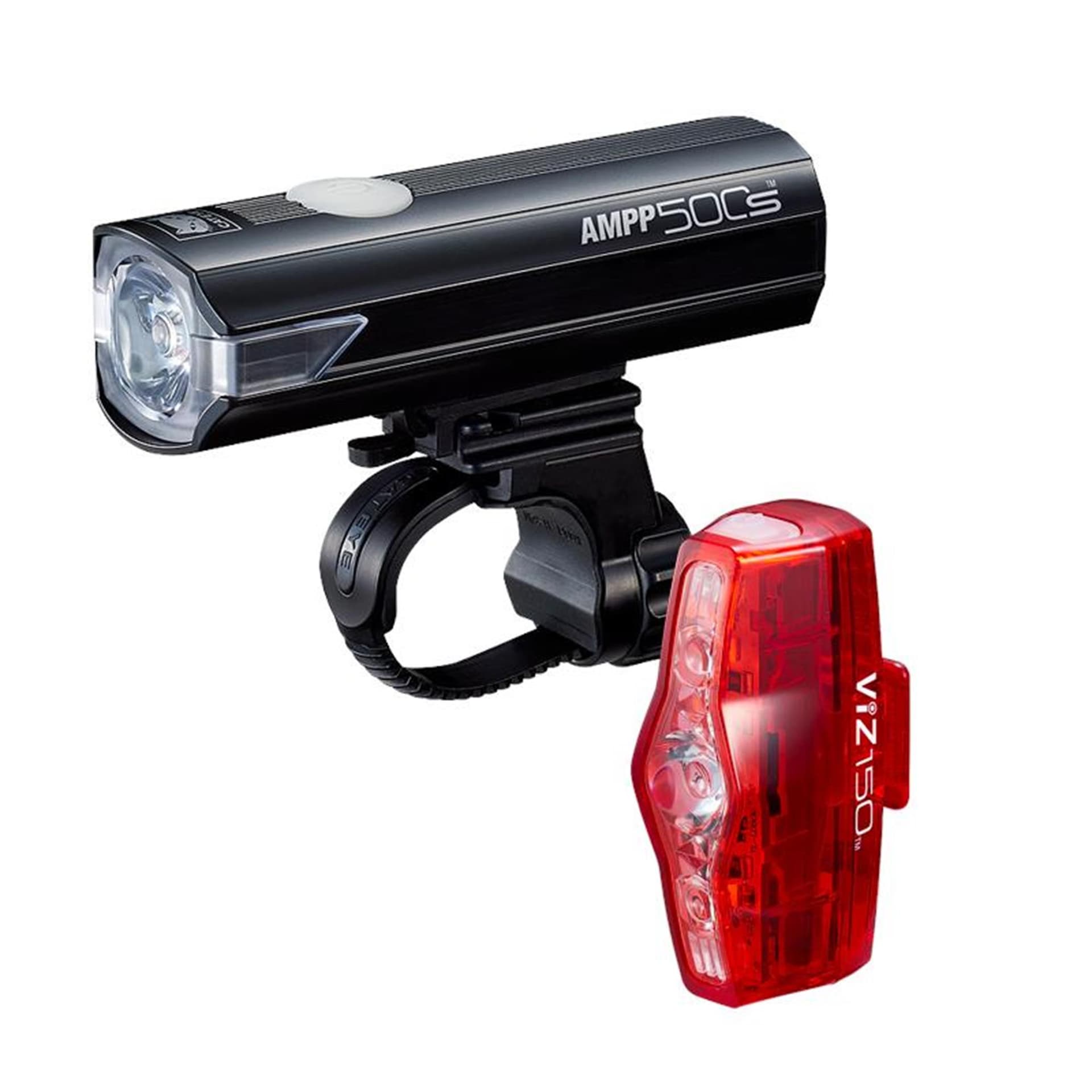 Cateye AMPP 500S / VIZ 150 Bike Light Set — product photo