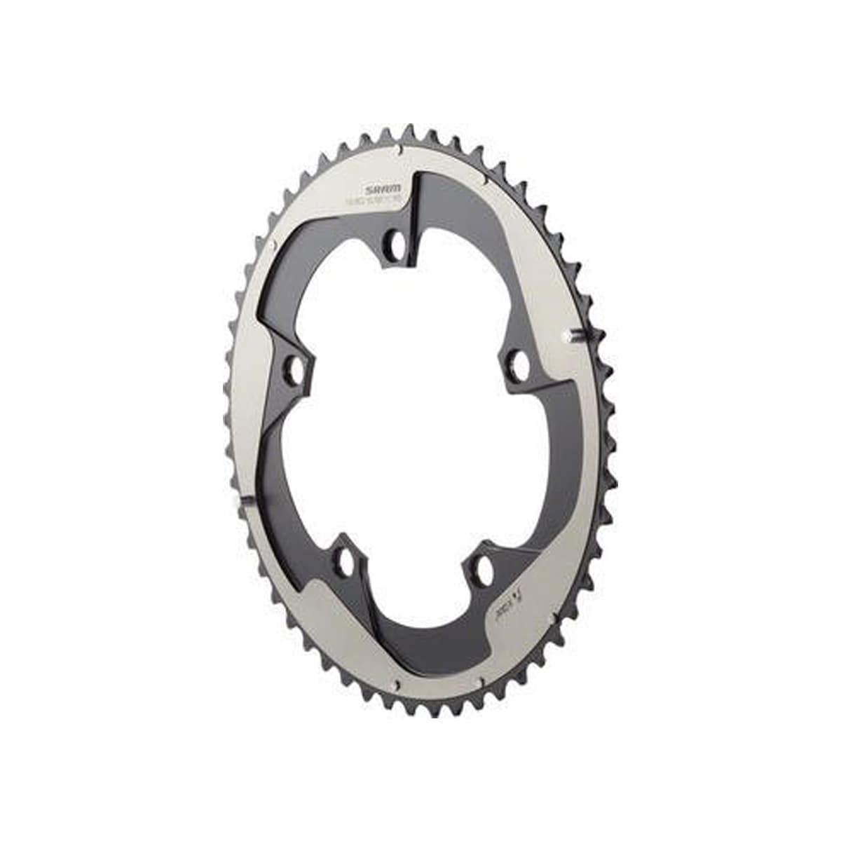 Sram Chain Ring Road Red22 X-Glide R 53T Yaw 11 Speed S3 Hidden Bolt/Non-Hidden Bolt 130 Alum 5mm Falcon Grey BB30 or GXP (53 39) — product photo
