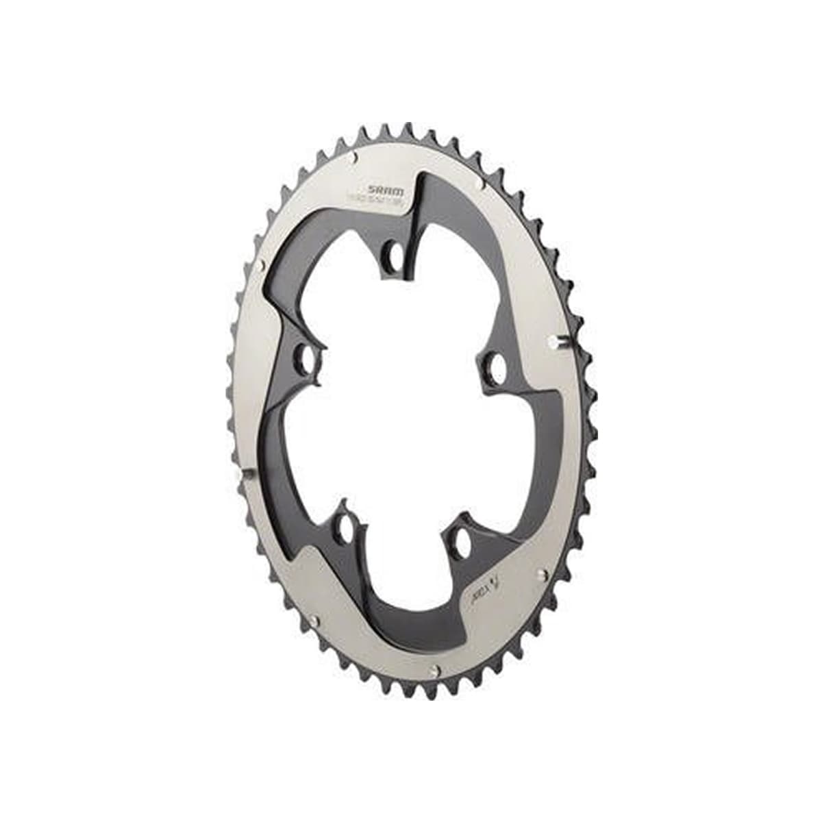 Sram Chain Ring Road Red22 X-Glide R 50T Yaw 11 Speed S3 Hidden Bolt/Non-Hidden Bolt 110 Alum 5mm Falcon Grey BB30 or GXP (50 34) — product photo