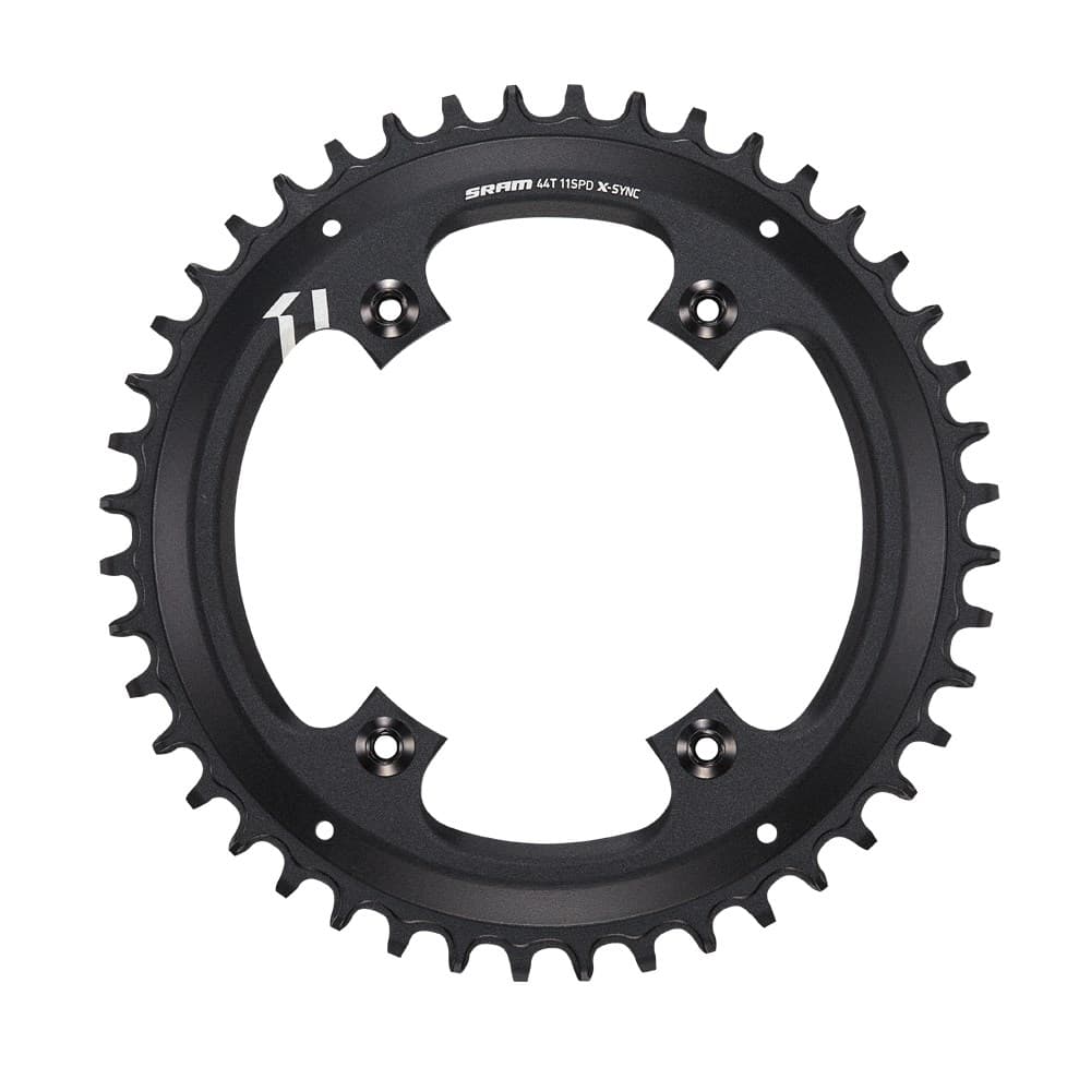 Sram Chain Ring X-Sync 44T 11 Speed Apex1 Asymmetric 110BCD Alumblack BB30 Or Gxp — product photo