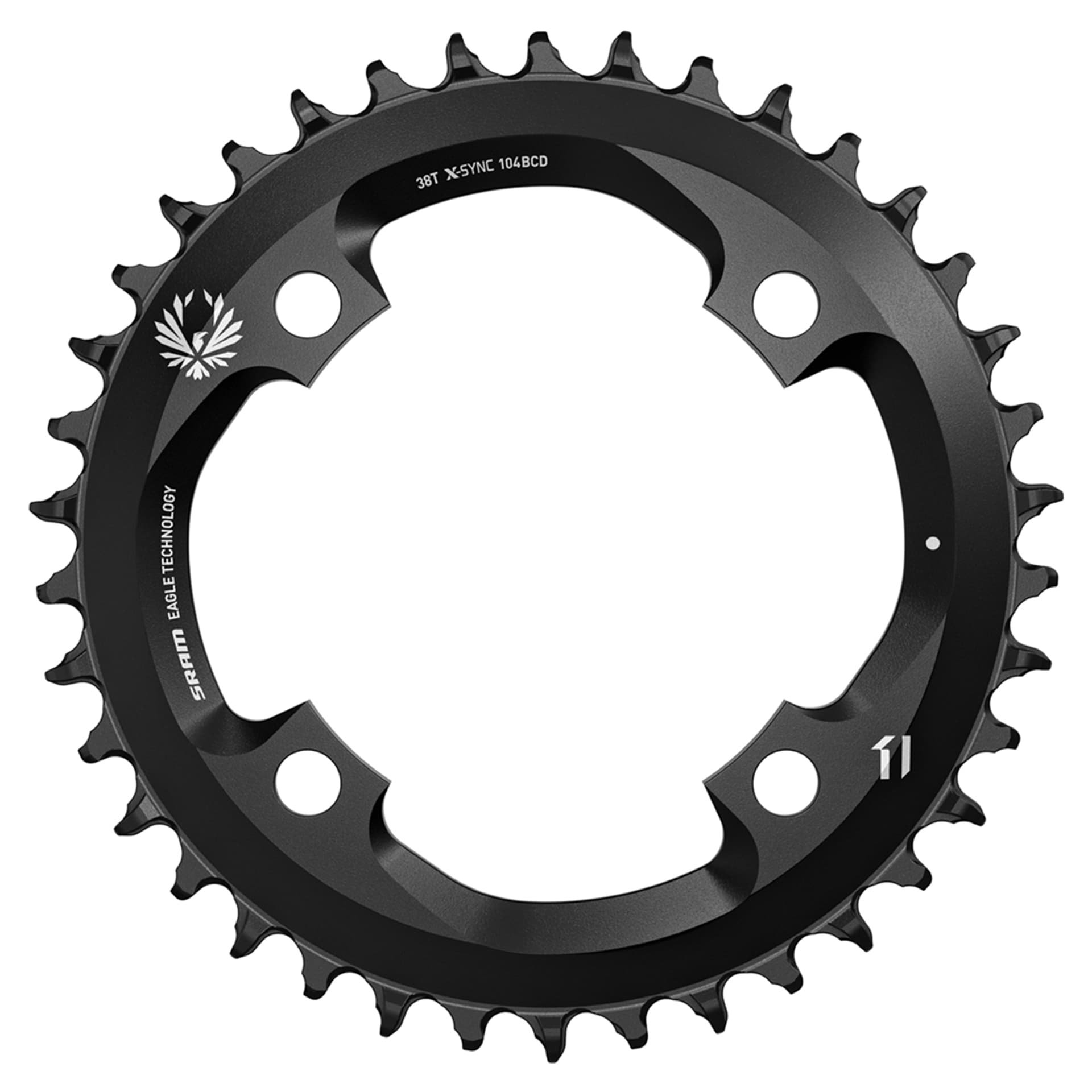 Sram Chain Ring X-Sync 2 38T 104 BCD Steel Eagle Black — product photo