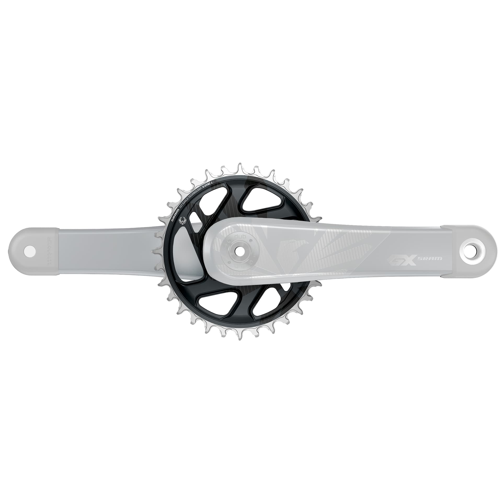 Sram Chain Ring X-SYNC 2 Direct Mount 6mm Offset Eagle Cold Forged (finish of GX Eagle C1 matches crank arms) — product photo