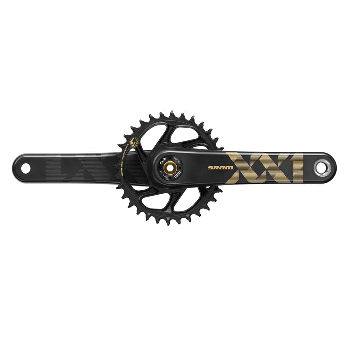 Sram Crank XX1 Eagle Boost 148 DUB 12s w Direct Mount 34t X-SYNC 2 Chainring (DUB Cups/Bearings Not Included) — product photo