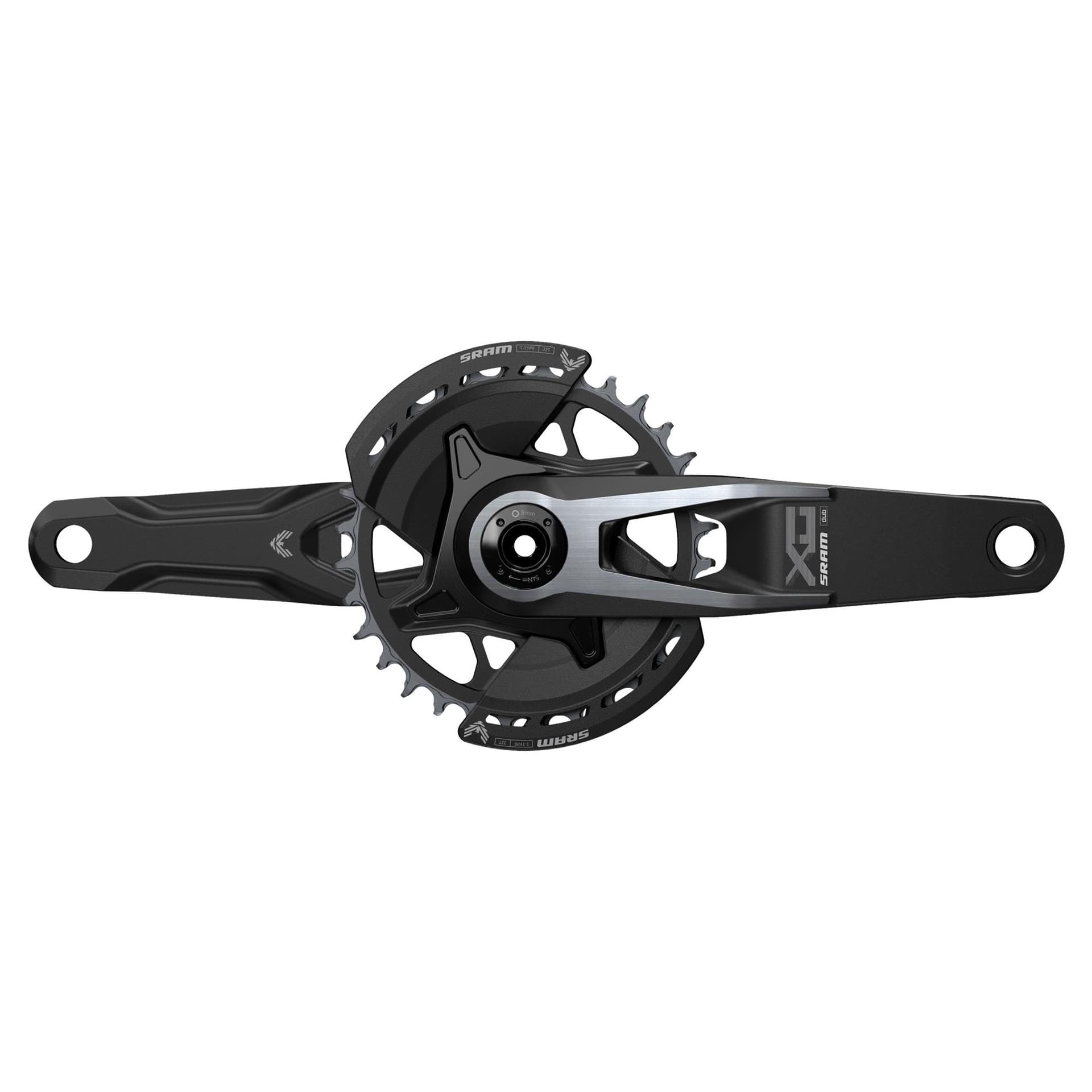 Sram Crankset X0 Eagle Q174 55mm Chainline DUB MTB Wide 2-Guards 32T T-Type (BB & BB Dub Spacers Are Not Included) V2 — product photo
