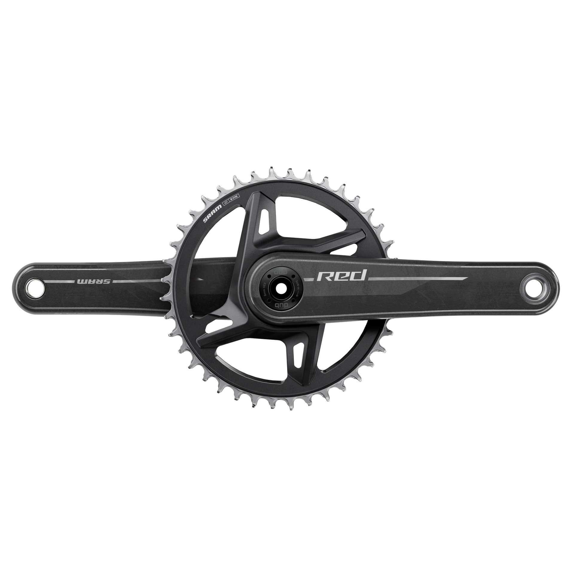 Sram Crankset Red 1X E1 XPLR DUB Wide Direct Mount 42T (BB Not Included) — product photo