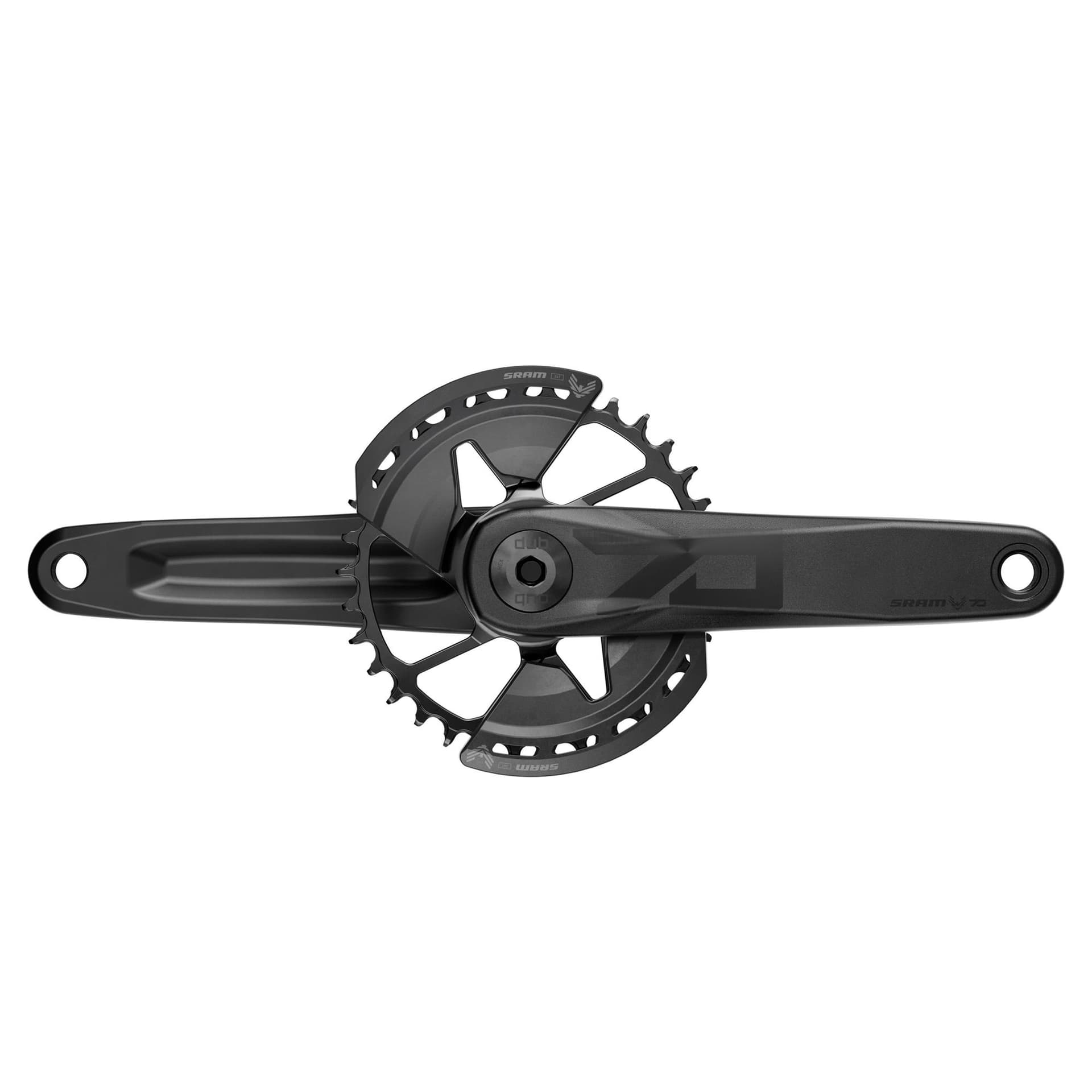 Sram Crankset Eagle 70 CL55 DUB MTB Wide Black 2-guards 32t Steel T-Type (BB and BB DUB spacers are not included) — product photo