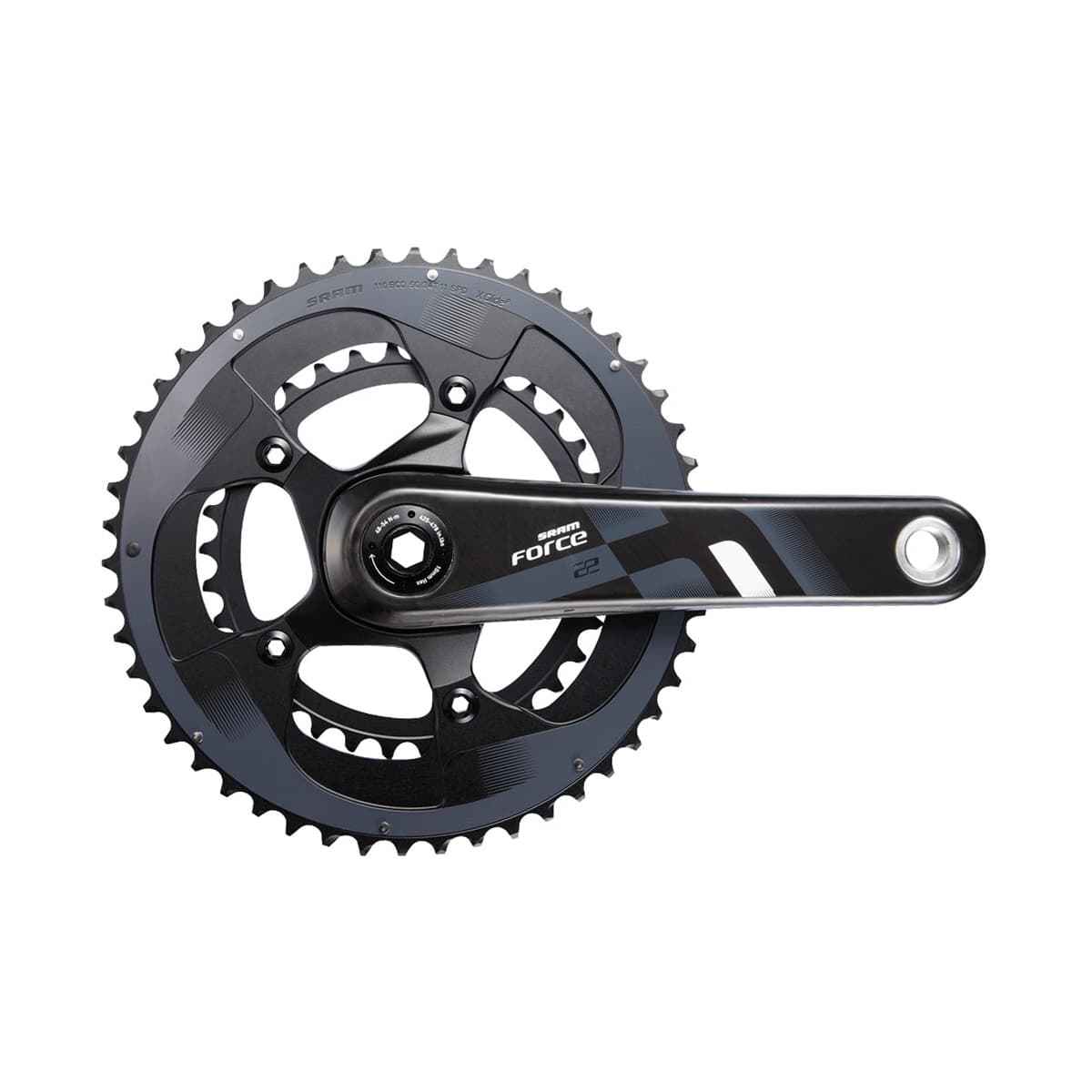 Sram Force22 Crank Set GXP 172.5 50-34 GXP Cups NOT incl — product photo