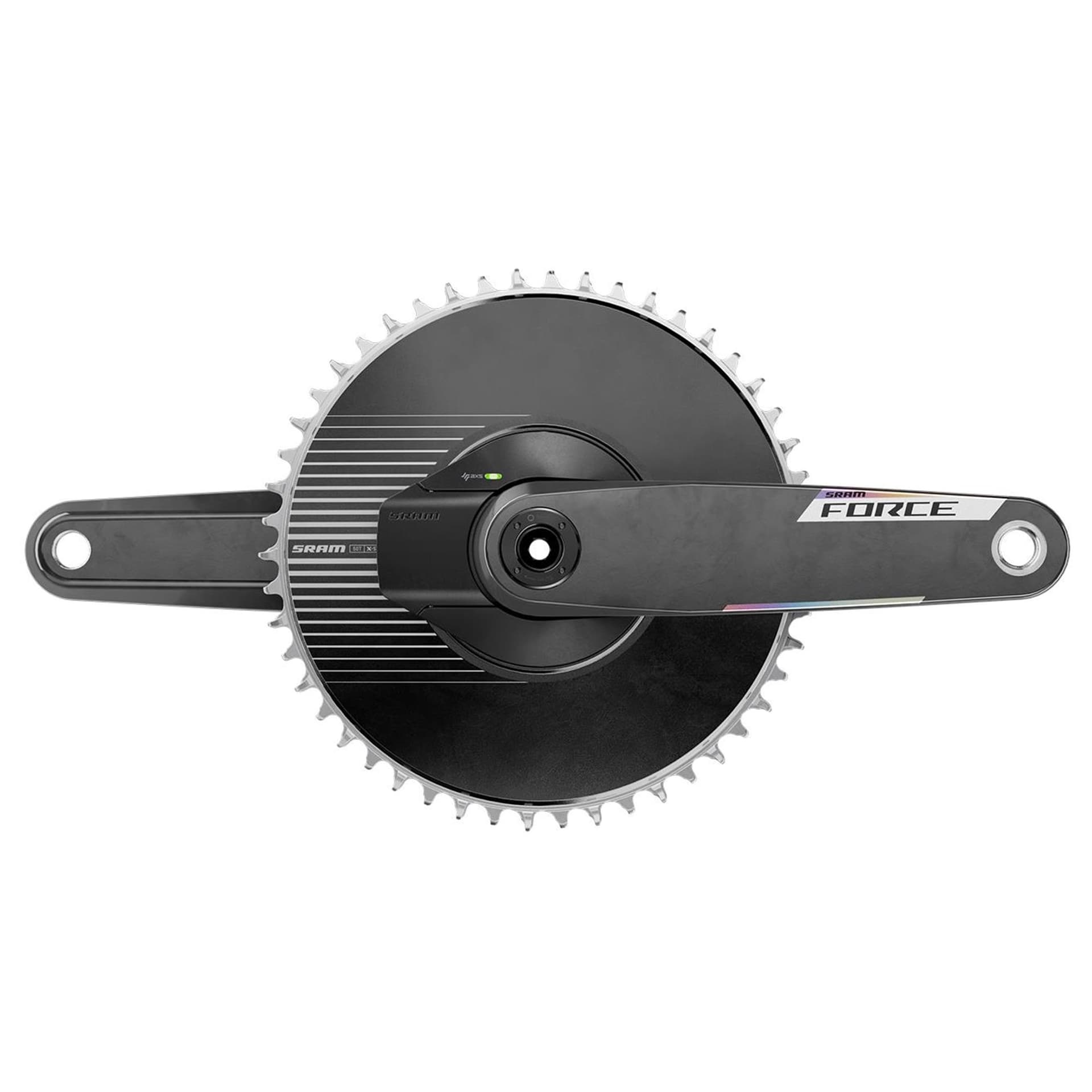 Sram Crankset w/Power meter spider FORCE AXS 1x E1 DUB - Direct Mount 50T Aero (BB not included) — product photo