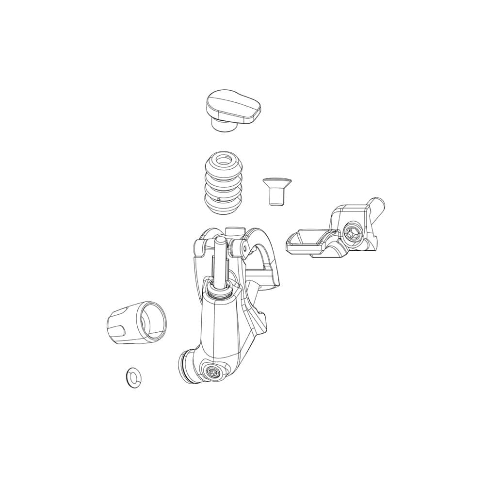Sram RockShox Spare - Remote Spare Part Hydraulic Hose/Barb/Compression Fitting XLoc Monarch XX FullSprint Connectamajig 2000mm Qty 1 (Use With Reverb Fluid on LY) B1 — product photo