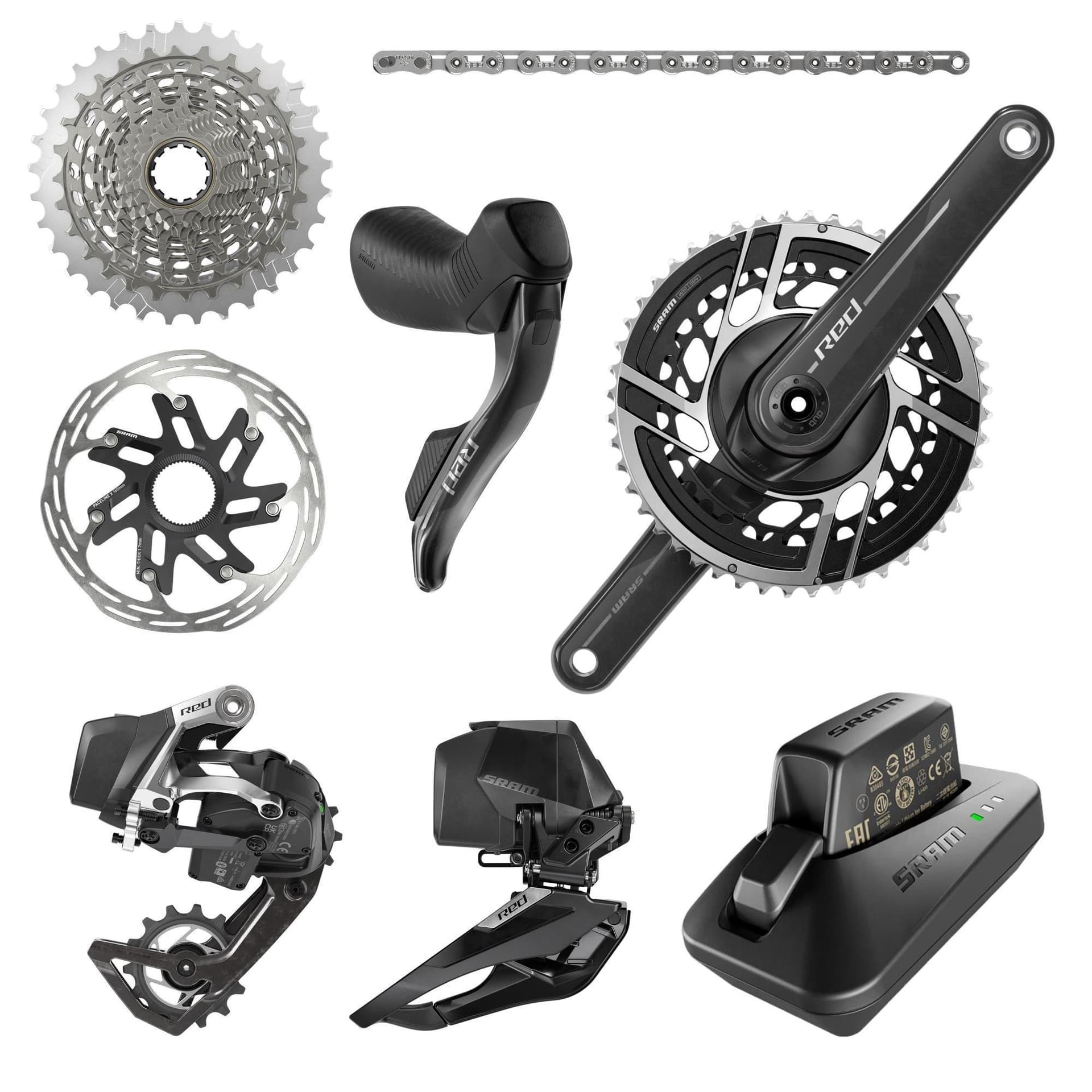 Sram RED AXS E1 2X Powermeter groupset — product photo