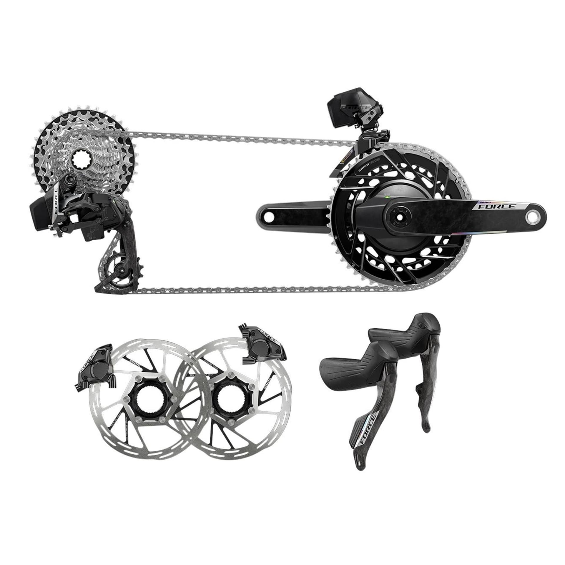 Sram Force AXS 2X E1 Electronic Hrd Groupset — product photo