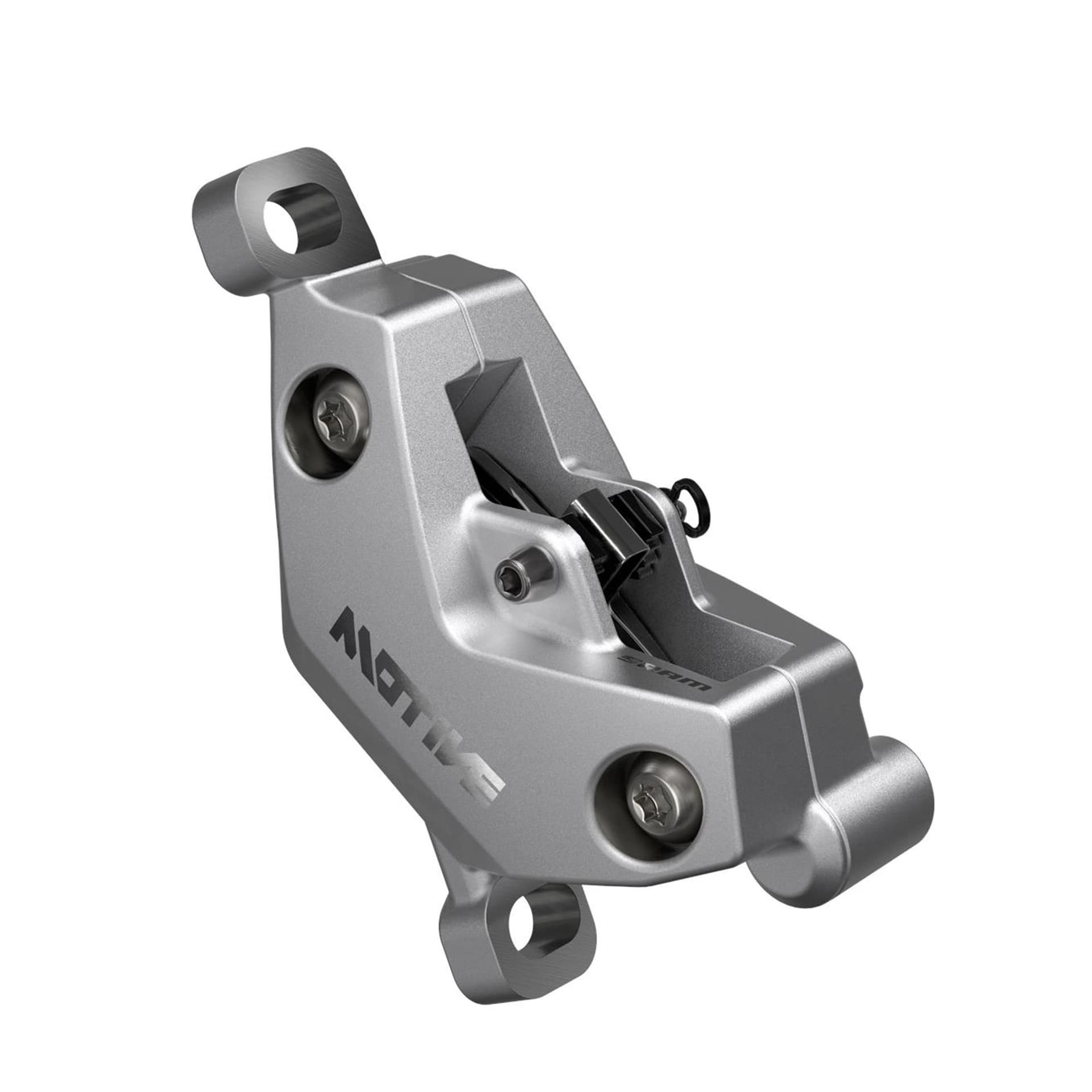 Sram Disc Brake Caliper Assembly - (Assembled, No Hose) Clear Anodized - Motive Ultimate A1+ — product photo