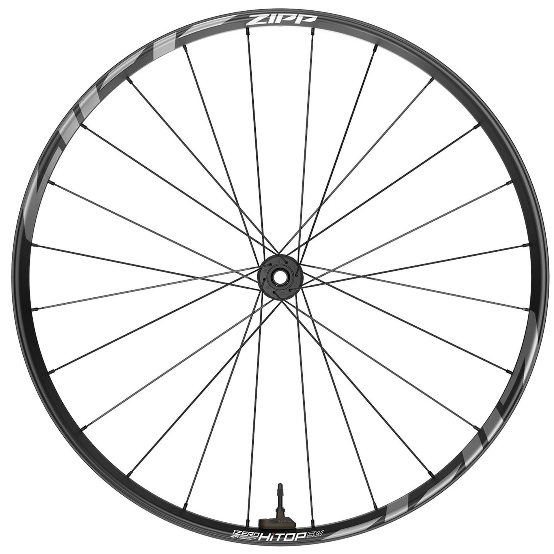Zipp Wheel - 1Zero Hitop Sw Tubeless Disc Brake Center Lock 29 Front 24Spokes Boost W/RS Torque Caps Standard Graphic A1 (Tyrewiz 2.0 Included) — product photo