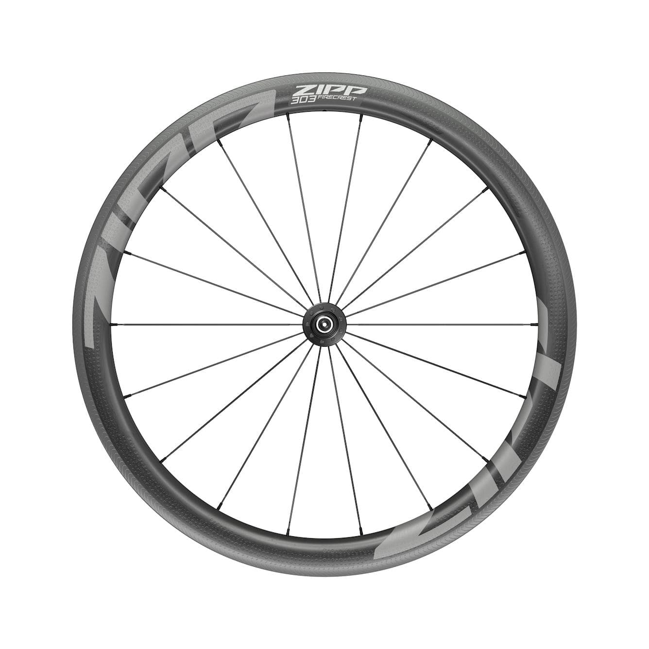 Zipp 303 Firecrest Carbon Tubular Rim Brake 700c Front 18Spokes Quick Release Standard Graphic A1 — product photo