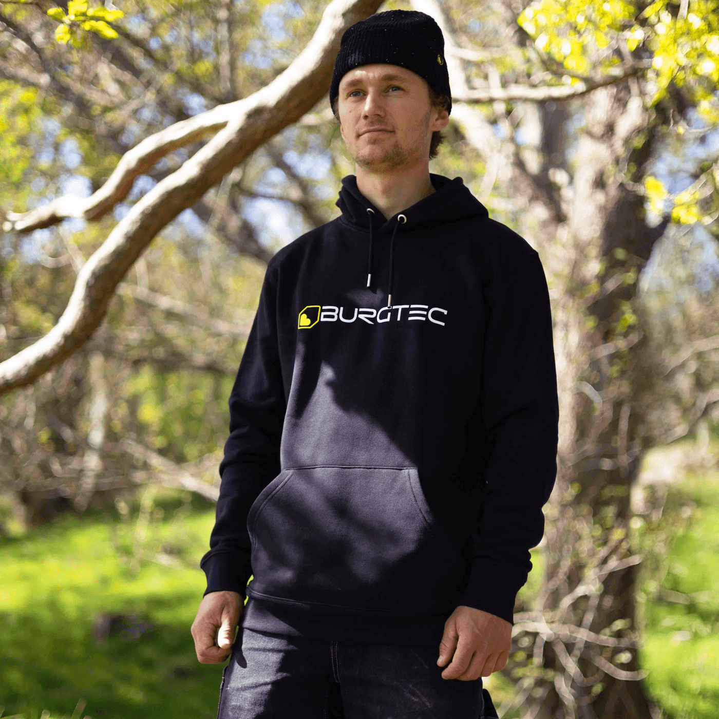 Burgtec Black Logo Hoodie — product photo