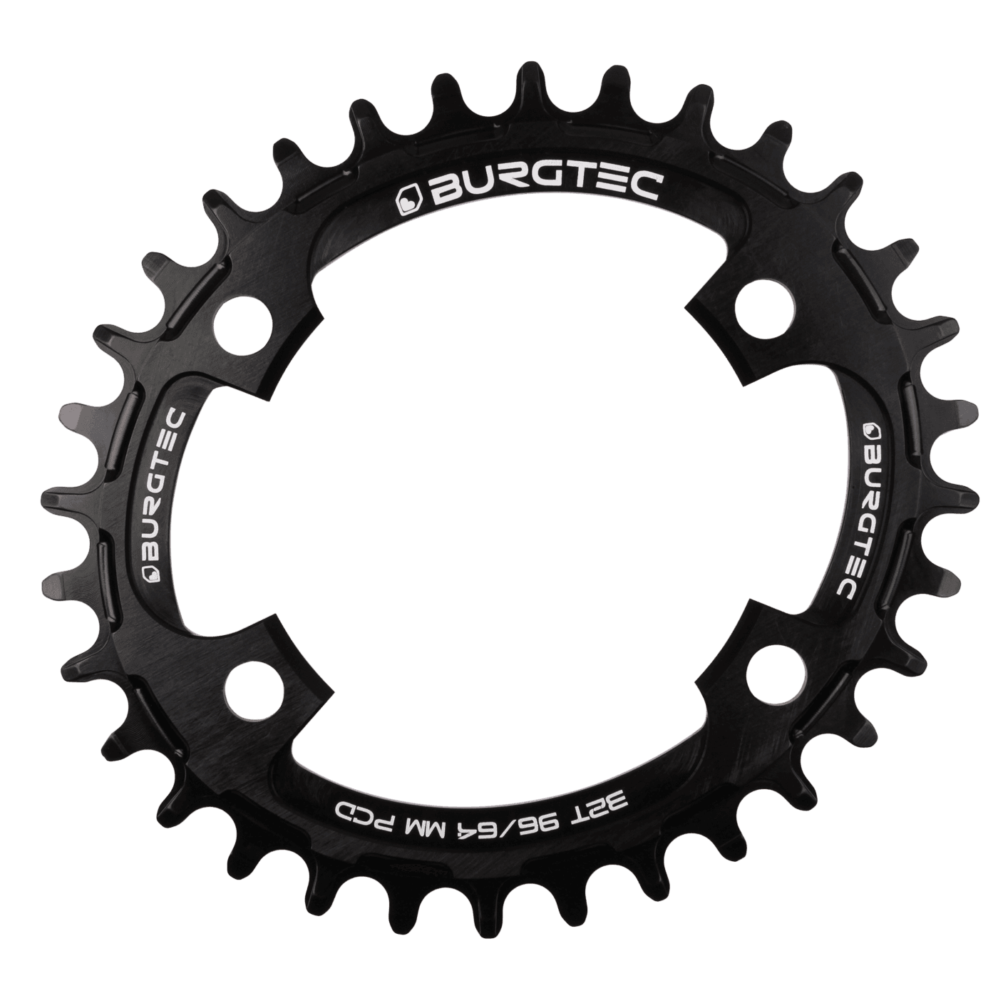 Burgtec Oval 96/64mm PCD Thick Thin Chainring — product photo