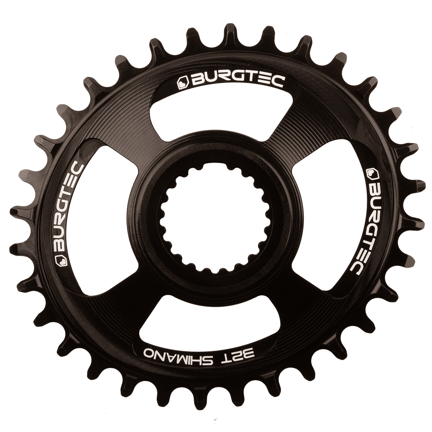 Burgtec Oval Thick Thin Chainring for Shimano Direct Mount — product photo